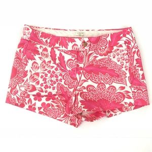 J. Crew Floral 3” Printed Chino Shorts Pink Size 2